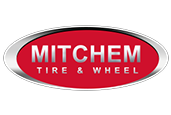 a red and silver logo