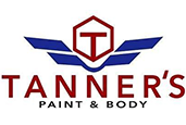 a logo with a hexagon and wings