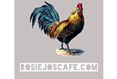 a rooster standing on a grey background